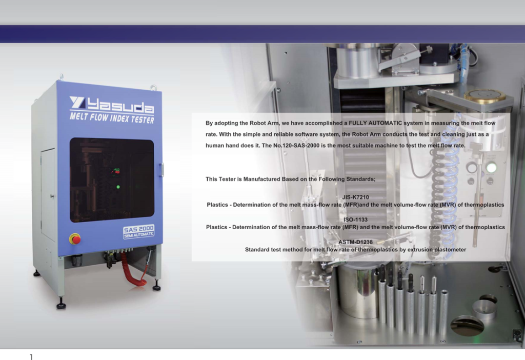 SAS Melt Flow Index Tester (Automatic) 1